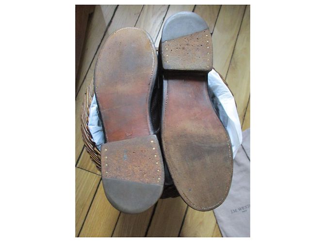 JM Weston Mocassini in lucertola marrone, Pointure 36. Marrone scuro - vista 5