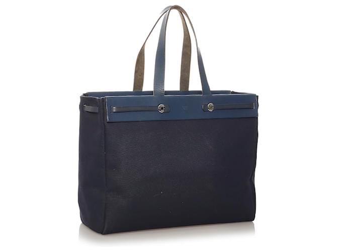Hermès Hermes Blue Herbag Cabas GM - vista 2
