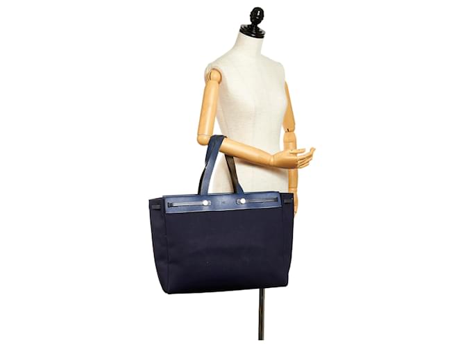Hermès Hermes Blue Herbag Cabas GM - vista 8