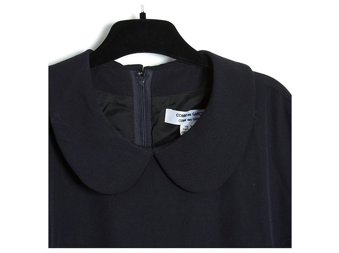 Comme Des Garcons Oversized Wollkleid Schwarz - Ansicht 2