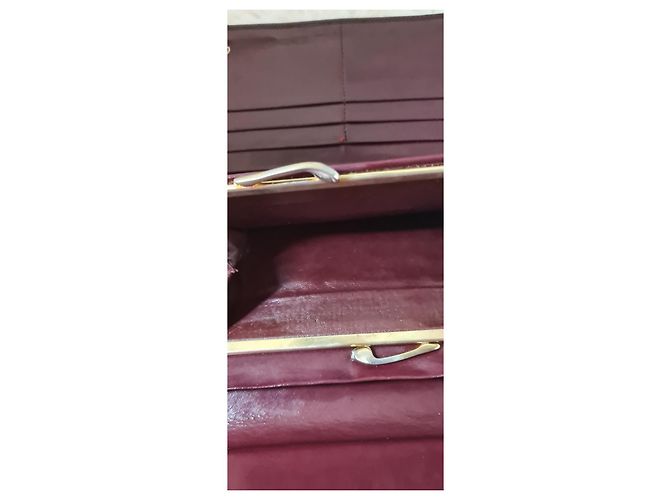 Cartier Geldbörse Dunkelrot Lackleder Bordeaux - Ansicht 4