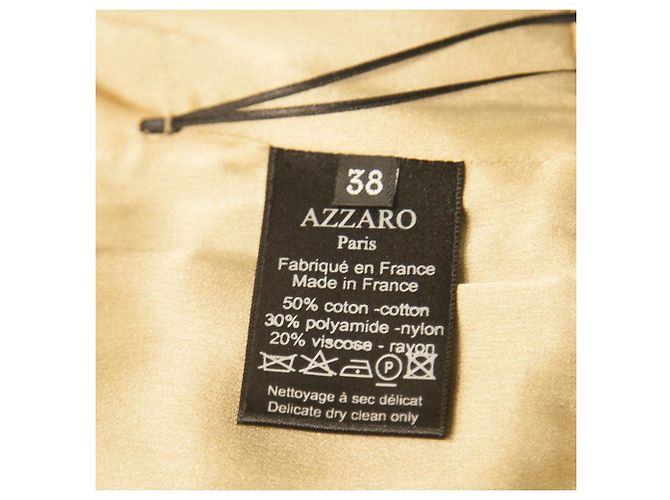 Azzaro Schwarzes, ärmelloses, knielanges Cocktail-Abendkleid mit Blumenspitze Gr 38 - Ansicht 4