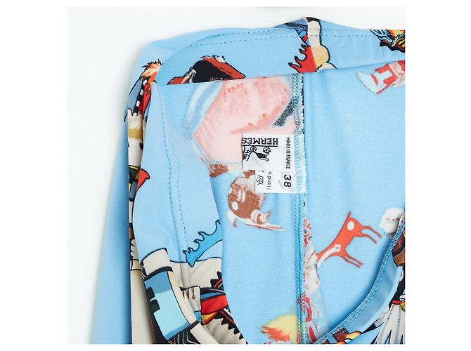 Hermès 1995'KACHINAS FR38 polainas Azul - vista 3