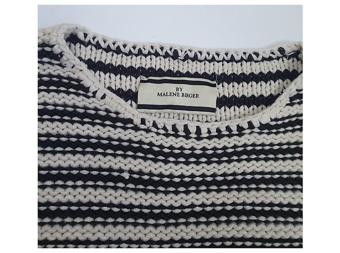 By Malene Birger Langer Strickpullover Minikleid Baumwolle Mehrfarben - Ansicht 5