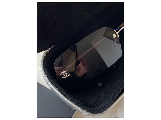 Nuevas gafas de sol antiguas de Chanel Azul - vista 6