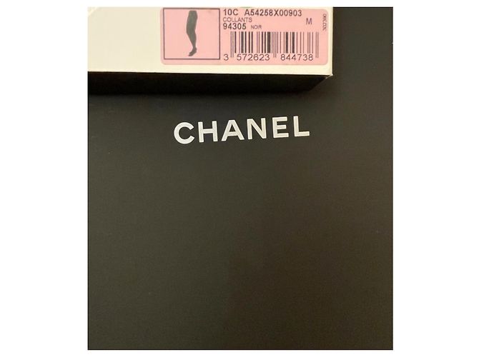 Medias Chanel negras de elastano Negro - vista 6