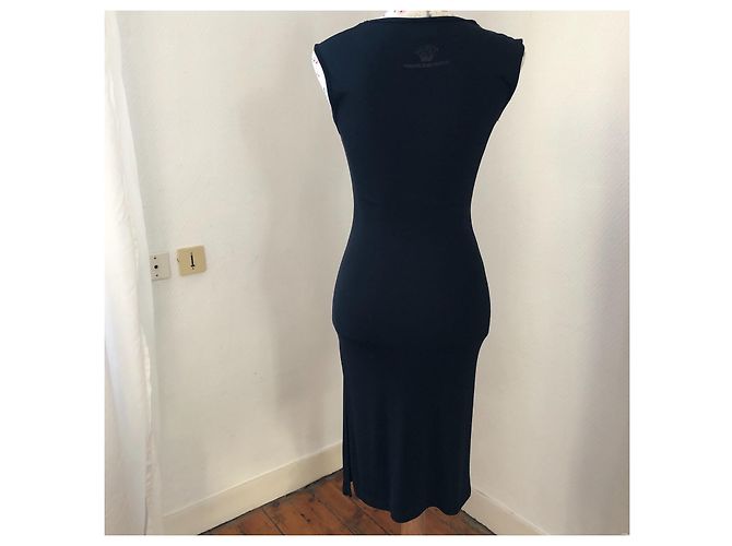 Versace Jeans Couture Kleid Schwarz Acetat - Ansicht 3