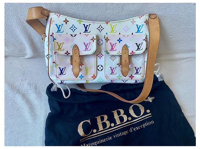 Alma Borsa a tracolla Louis Vuitton lodge pm Bianco - vista 11
