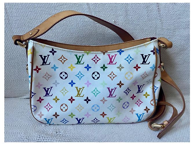 Alma Borsa a tracolla Louis Vuitton lodge pm Bianco - vista 3