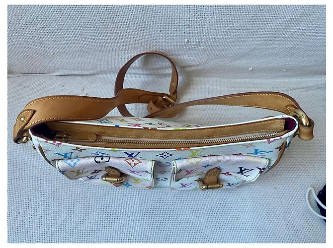 Alma Borsa a tracolla Louis Vuitton lodge pm Bianco - vista 7