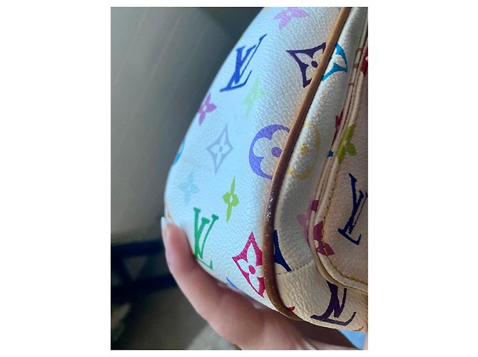 Alma Borsa a tracolla Louis Vuitton lodge pm Bianco - vista 8