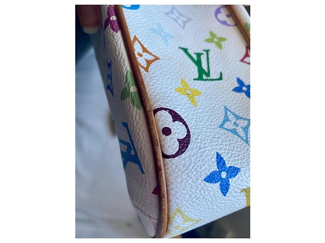Alma Borsa a tracolla Louis Vuitton lodge pm Bianco - vista 9