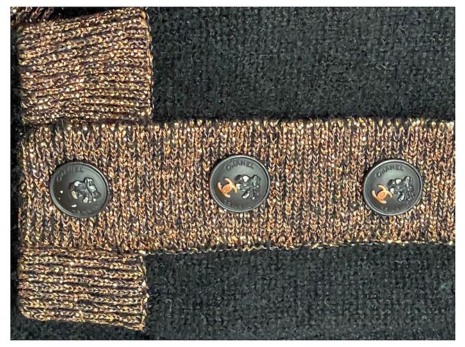 conjunto de dos piezas de cachemir de Chanel Negro - vista 10