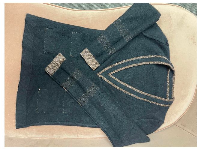 conjunto de dos piezas de cachemir de Chanel Negro - vista 19