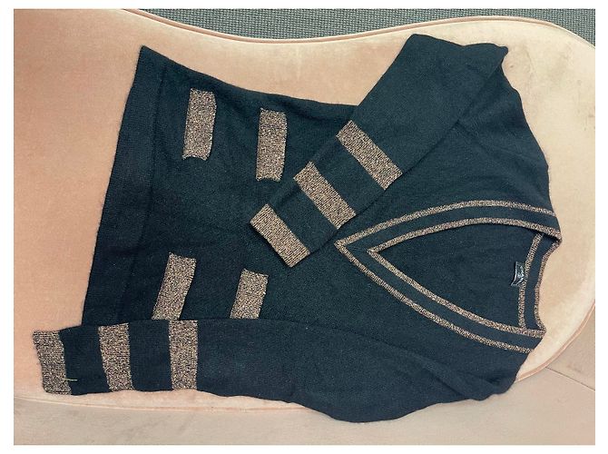 conjunto de dos piezas de cachemir de Chanel Negro - vista 23