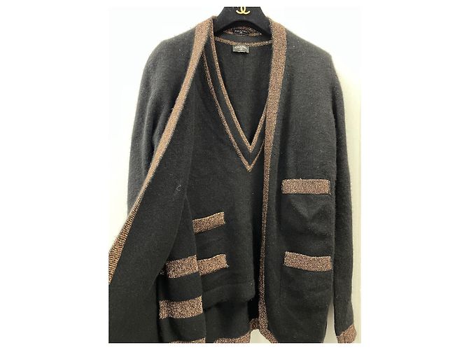 conjunto de dos piezas de cachemir de Chanel Negro - vista 6