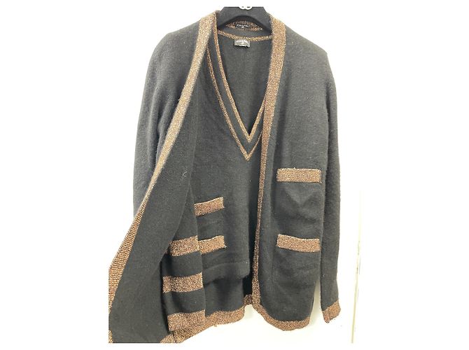 conjunto de dos piezas de cachemir de Chanel Negro - vista 7