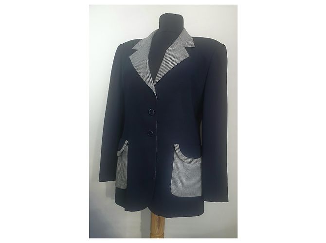 Blazer Escada Margaretha Ley de lana azul - vista 2