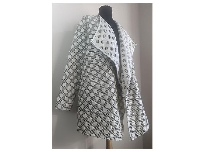 0039 Polka Dot Cardigan Blazer Mehrfarben - Ansicht 2