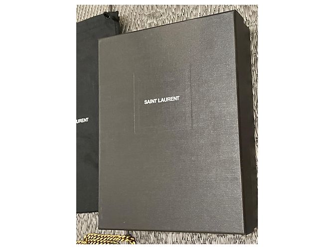 Downtown Yves Saint Laurent Black Suede Star Studded Kate Nero - vista 14