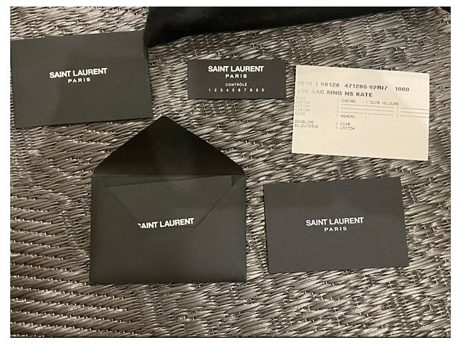 Downtown Yves Saint Laurent Black Suede Star Studded Kate Nero - vista 15