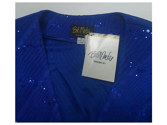 Bob Mackie Blazer Blau Größe XL - Ansicht 5