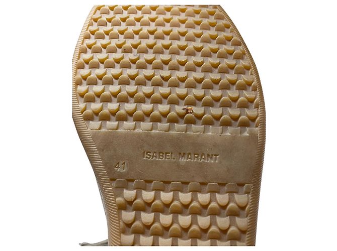 Isabel Marant Basley Tassel Bootie en Daim Gris - vue 6