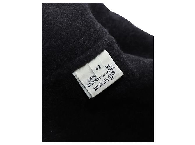 Hermès Trenca Hermes en cachemir gris oscuro - vista 6