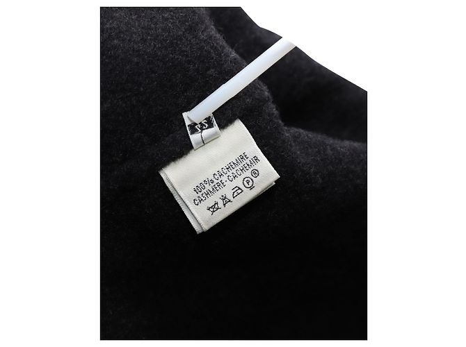 Hermès Trenca Hermes en cachemir gris oscuro - vista 7