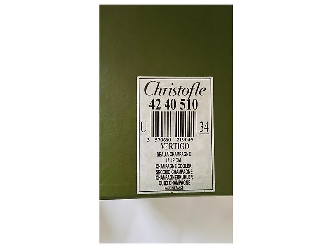 Christofle champagne cooler 19 cm Green Khaki - view 2