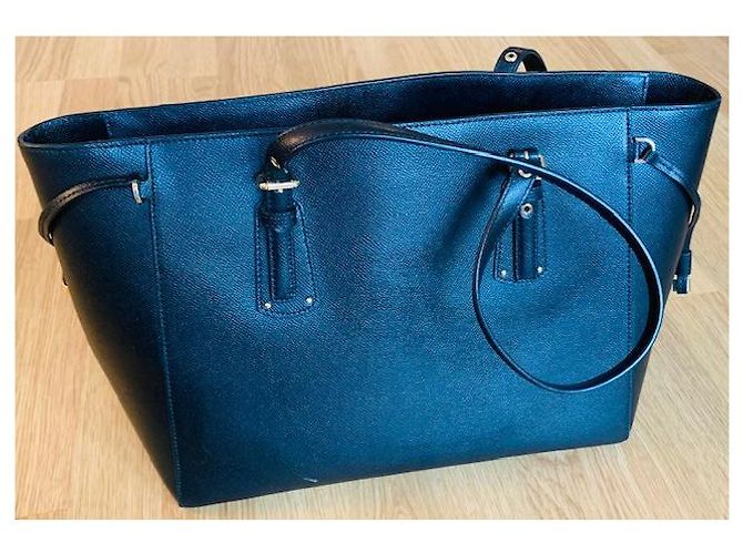 Michael Kors Borsa a mano grande nera Jet Set Nero - vista 5