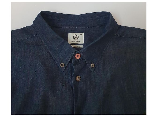 Camicia Paul Smith blu in cotone Taglia XXL - vista 5