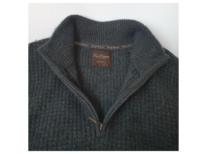 Autre Marque Tom Rusborg Copenhagen Premium Kaschmirpullover Grau M - Ansicht 4