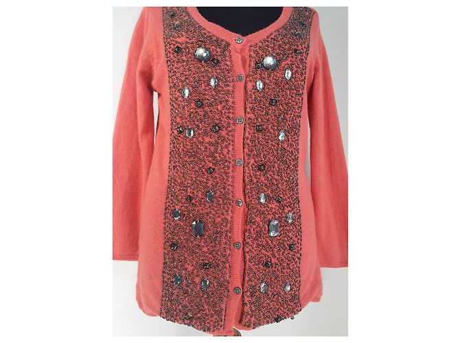 Day Birger & Mikkelsen Cardigan Orange Koralle Wolle Angora - Ansicht 3