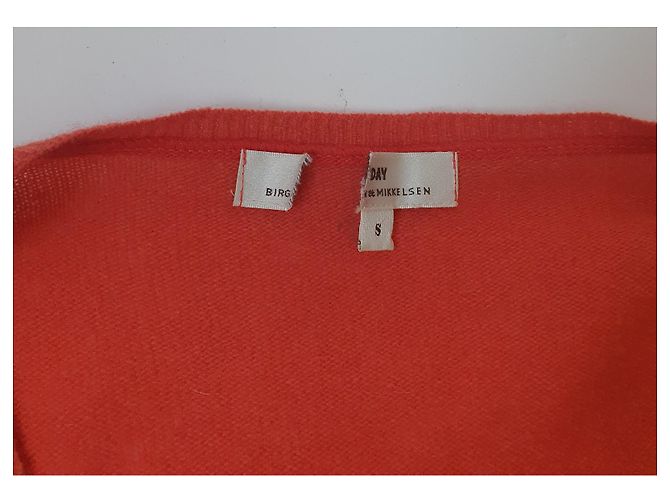Day Birger & Mikkelsen Cardigan Orange Koralle Wolle Angora - Ansicht 6