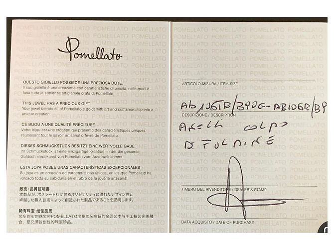 Anelli Pomellato Colpo Di Fulmine Peridoto e Granato Oro Bianco Bordò Verde chiaro - vista 8