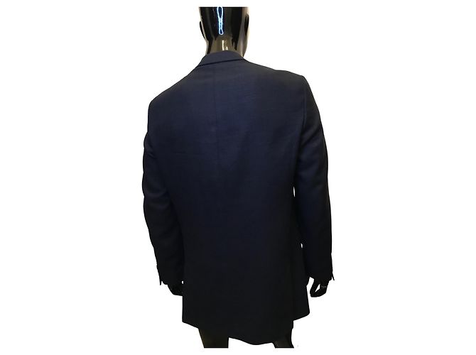 Courreges Giacca Courrèges in lana e lino Blu navy - vista 3