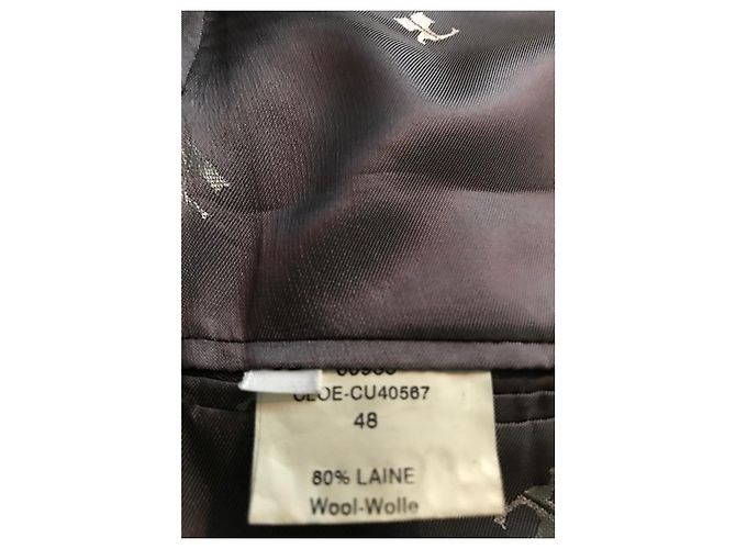 Courreges Giacca Courrèges in lana e lino Blu navy - vista 8