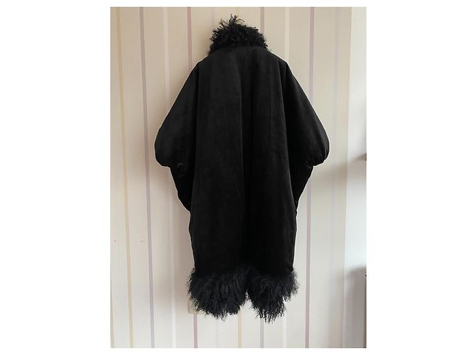 Cappotto nero Bitte Kai Rand in pelo di lama - vista 2