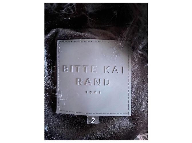 Cappotto nero Bitte Kai Rand in pelo di lama - vista 6