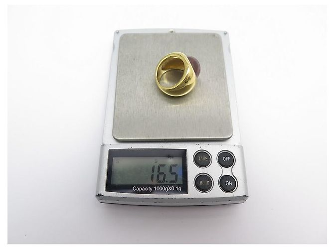 ANELLO LALIQUE CHEVALIERE CABOCHON T51 ANELLO IN CRISTALLO PLACCATO ORO GIALLO E ROSA - vista 7