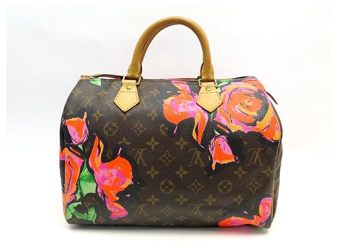 Speedy Louis Vuitton borsa veloce 30 PINK-M48610 STEPHEN SPROUSE MONOGRAM LV ROSE Marrone - vista 2