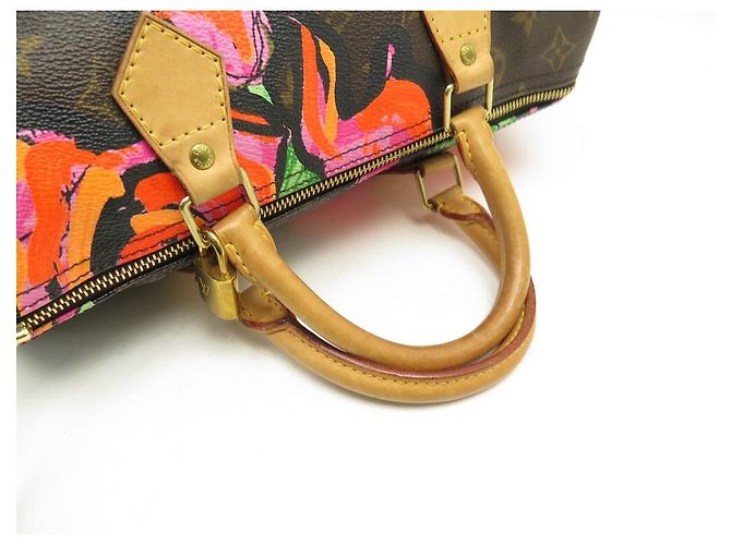 Speedy Louis Vuitton borsa veloce 30 PINK-M48610 STEPHEN SPROUSE MONOGRAM LV ROSE Marrone - vista 4