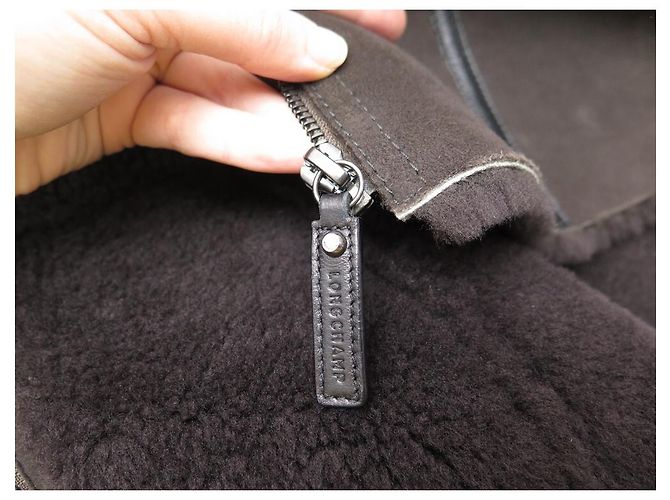 ABRIGO LONGCHAMP M 38 ABRIGO DE PIEL DE OVEJA MARRÓN - vista 7