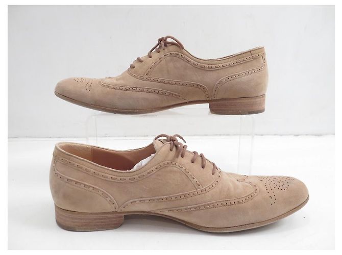 SCARPE BOTTEGA VENETA LUXE BAMBINO 39 SCARPE ANTILOPE IN CAMOSCIO BEIGE - vista 2
