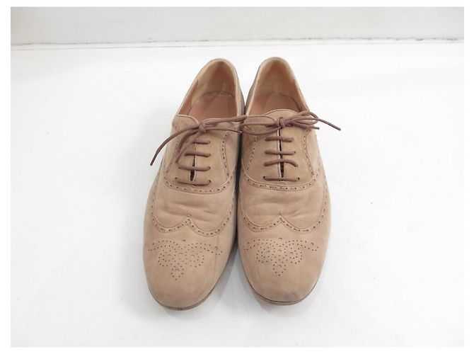 SCARPE BOTTEGA VENETA LUXE BAMBINO 39 SCARPE ANTILOPE IN CAMOSCIO BEIGE - vista 5