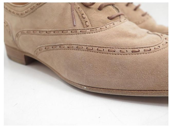 SCARPE BOTTEGA VENETA LUXE BAMBINO 39 SCARPE ANTILOPE IN CAMOSCIO BEIGE - vista 7
