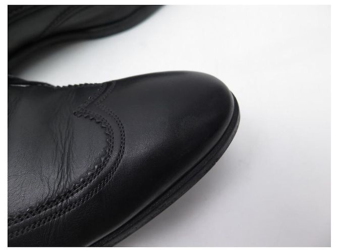 SCARPE LOUIS VUITTON OXFORD 8.5 42.5 IN PELLE BICOLORE NERO E MARRONE - vista 10