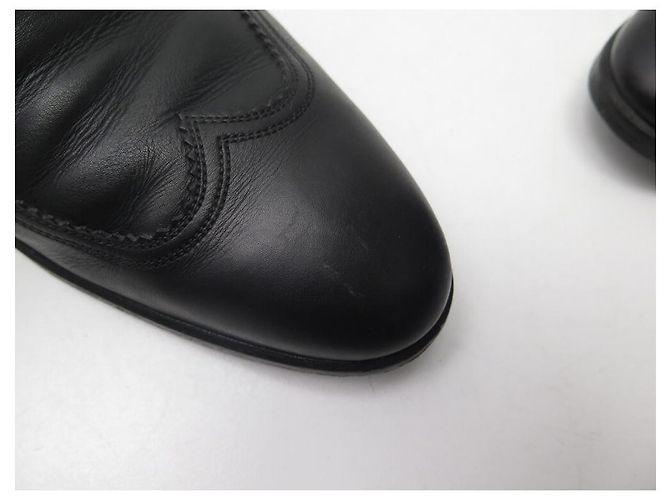 SCARPE LOUIS VUITTON OXFORD 8.5 42.5 IN PELLE BICOLORE NERO E MARRONE - vista 11