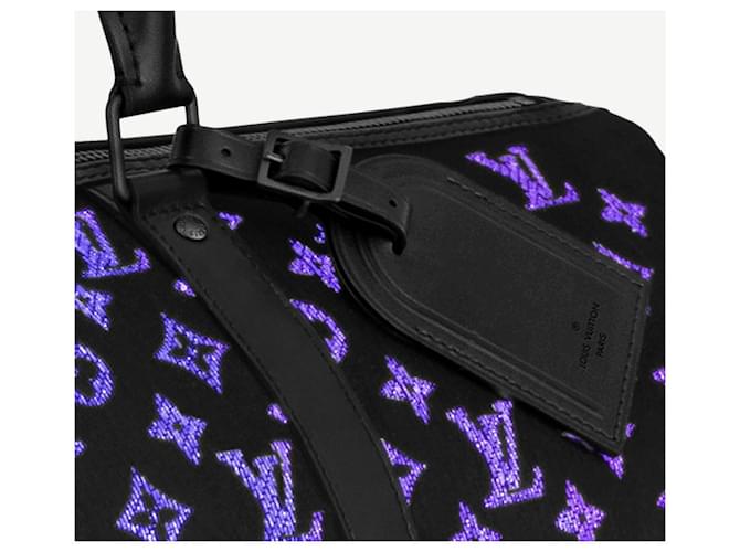 Keepall Louis Vuitton continua a fulminare virgil abloh Nero - vista 2